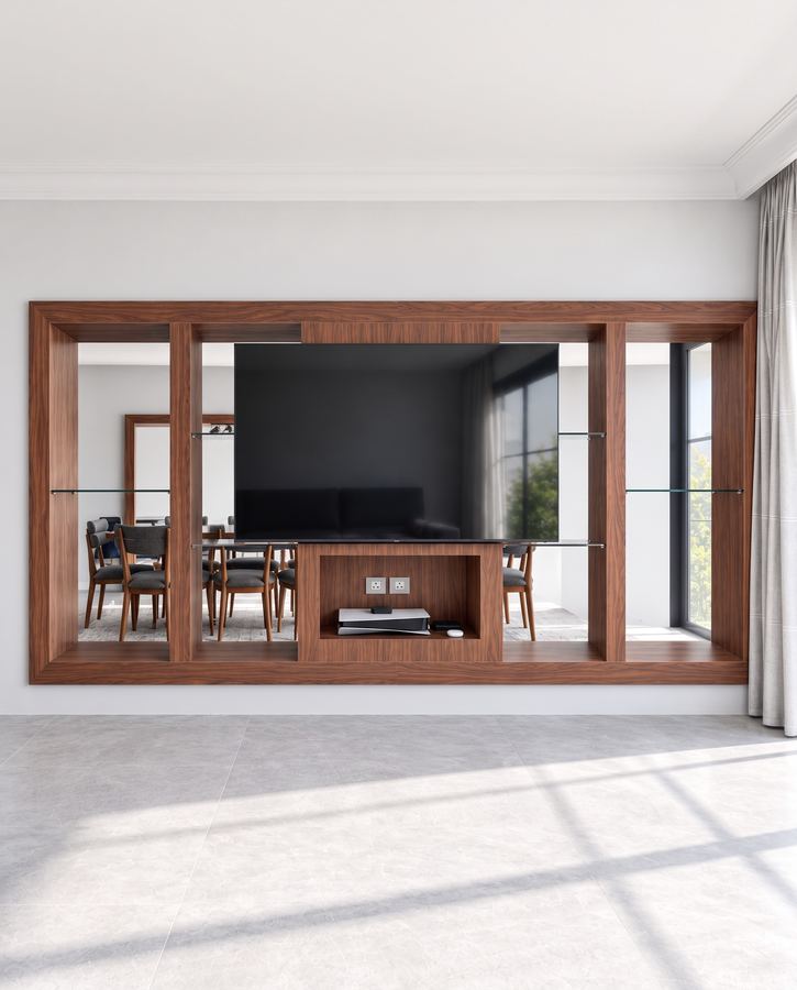 Walnut TV library